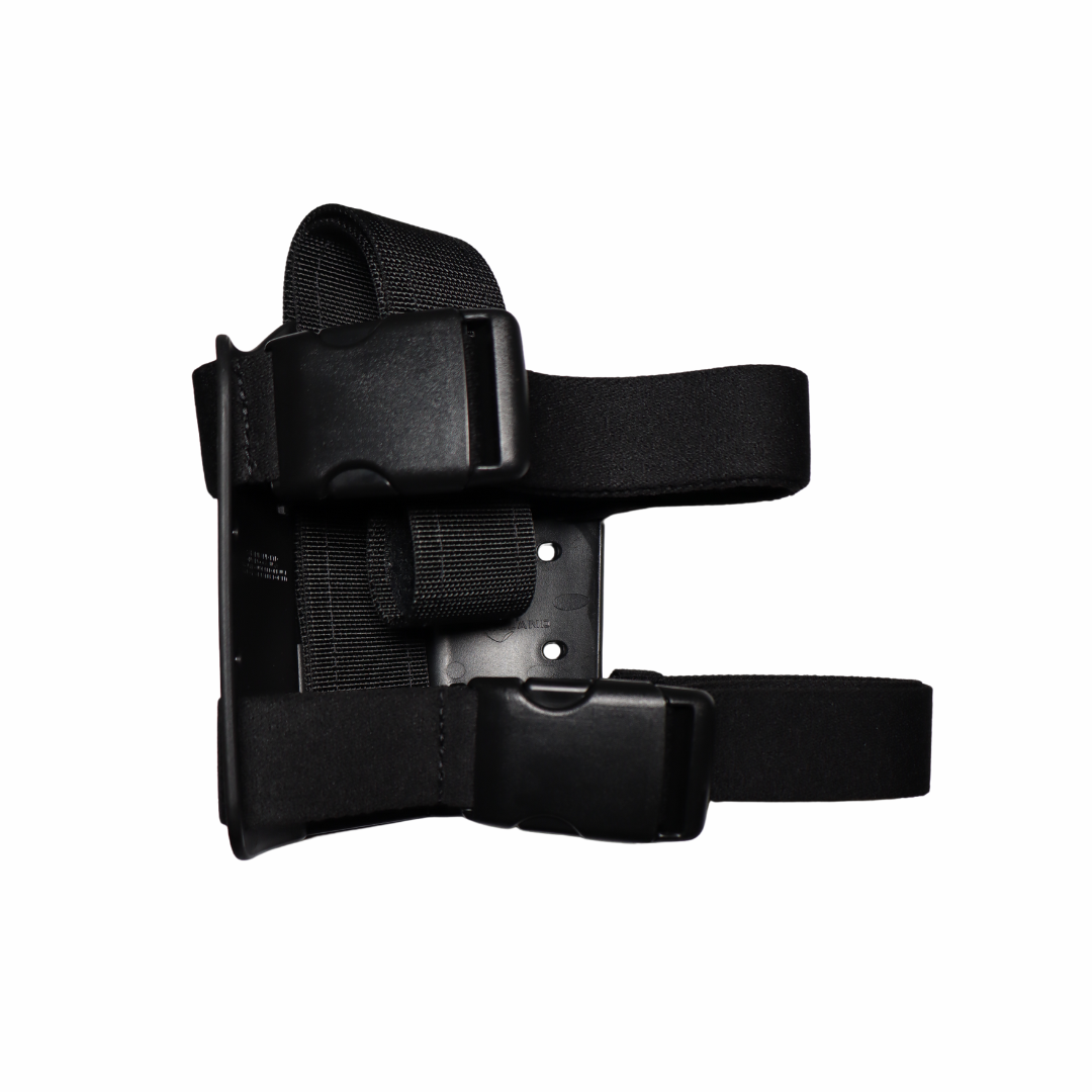 6004-6 Double Strap Leg Shroud Black