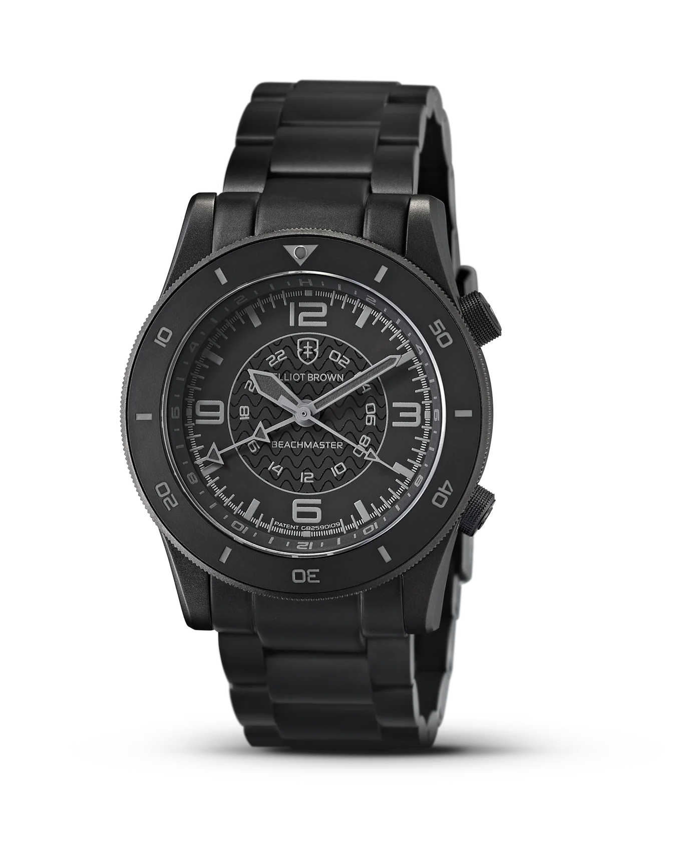 BEACHMASTER BLACKOUT - Sandblasted Gunmetal Grey PVD Bracelet