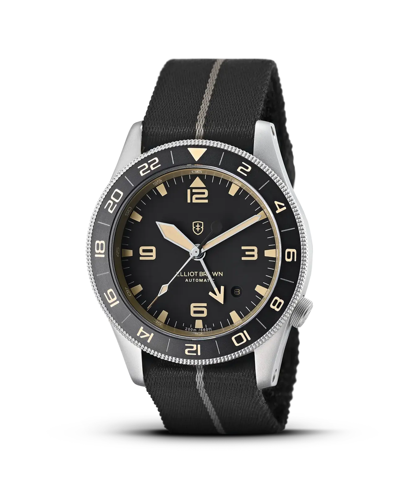 HOLTON AUTO GMT A21 - Black With Desert Brown Pinstripe Webbing