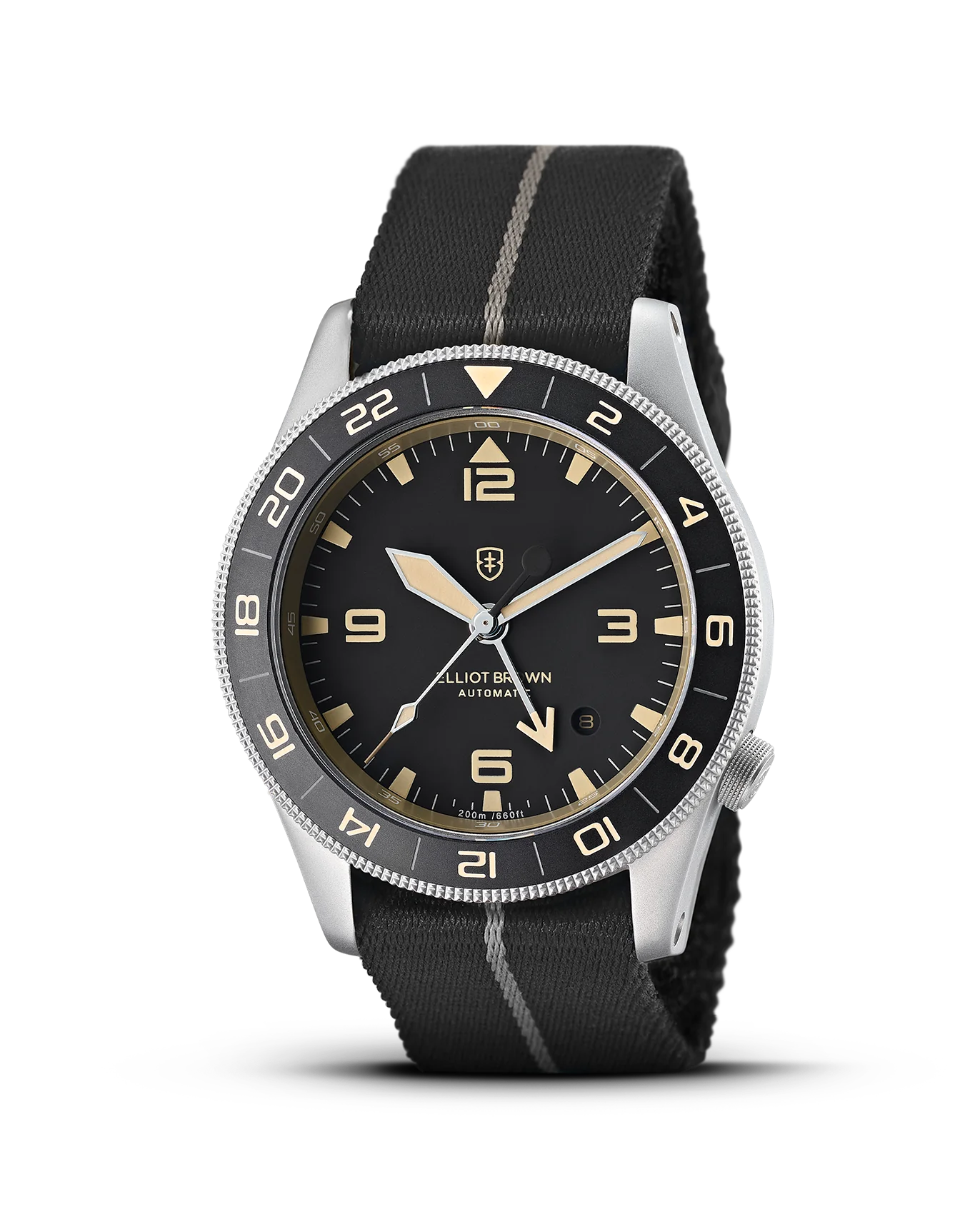 HOLTON AUTO GMT A21 - Black With Desert Brown Pinstripe Webbing