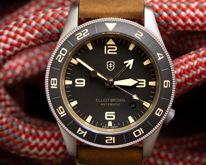 HOLTON AUTO GMT A21 - Black With Desert Brown Pinstripe Webbing