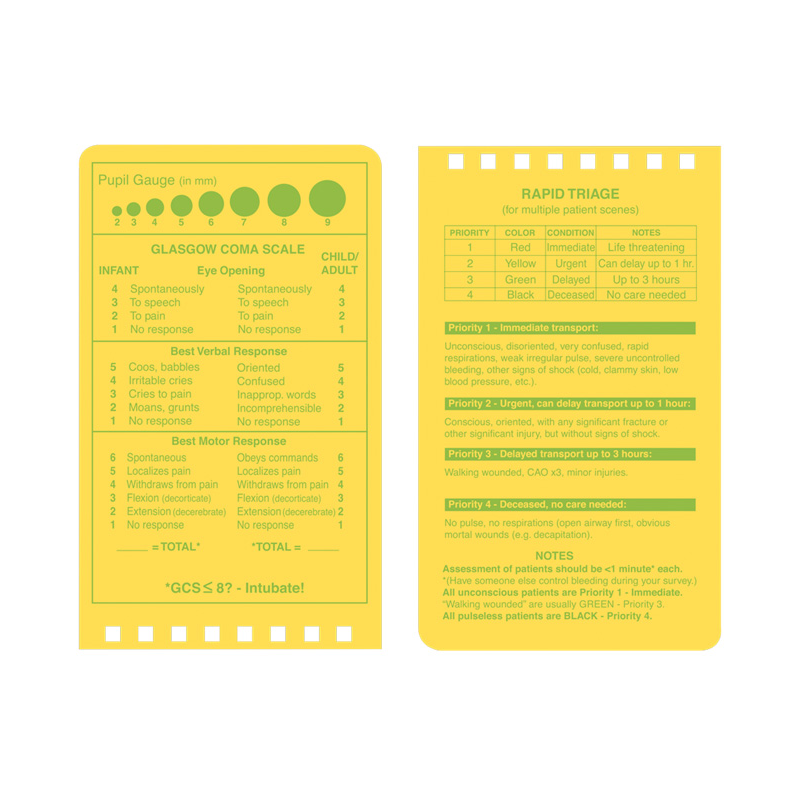 EMS Notebook Yellow/Green