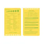 EMS Notebook Yellow/Green