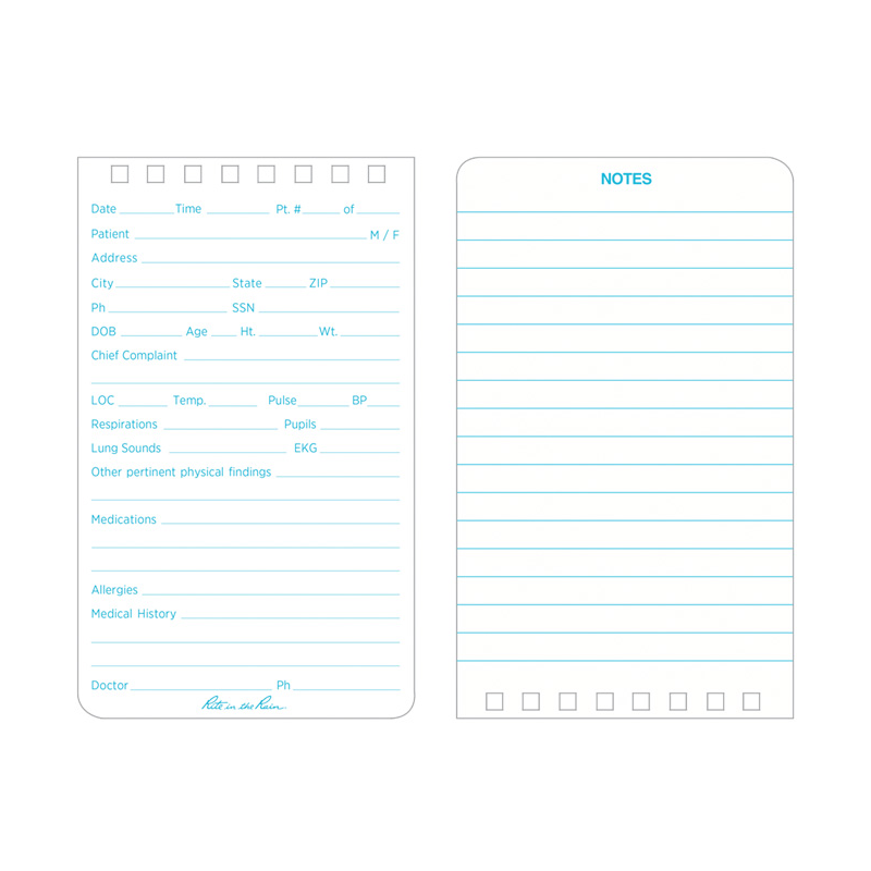 EMS Notebook Yellow/Green