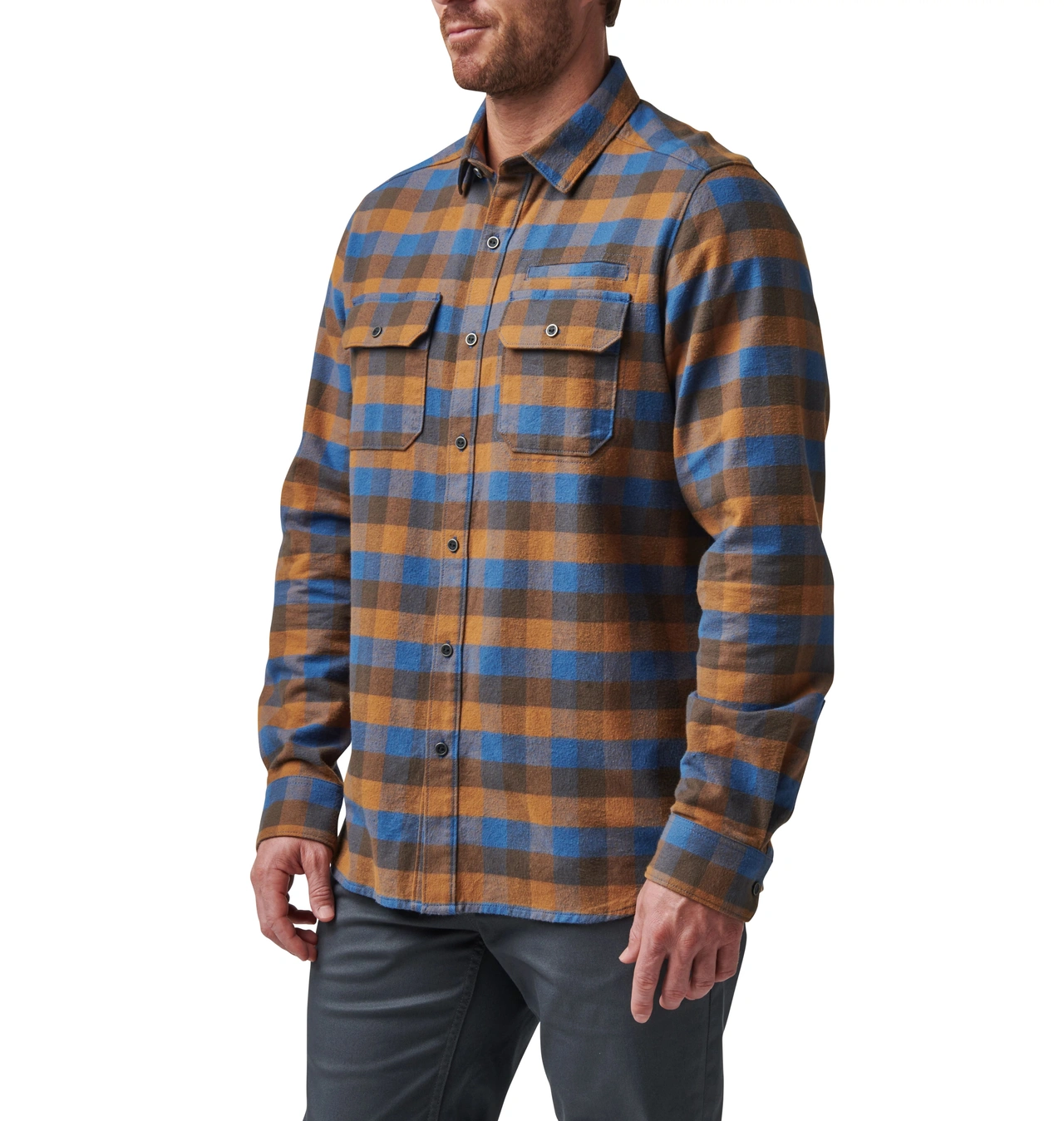 Lester L/S Shirt Cobalt Blue Plaid XX-Large