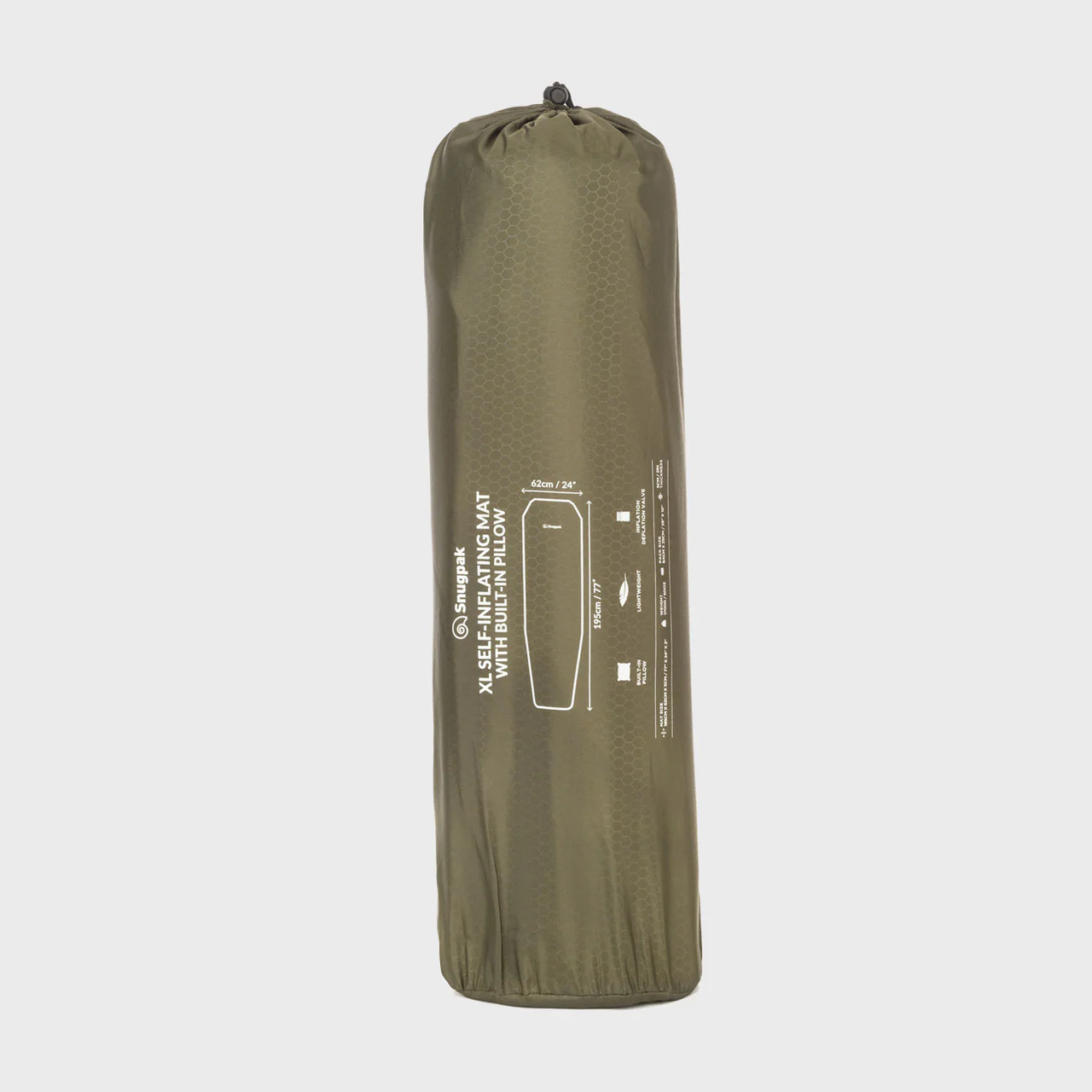 XL Self-Inflating mat with Built-in Pillow WGTE Olive