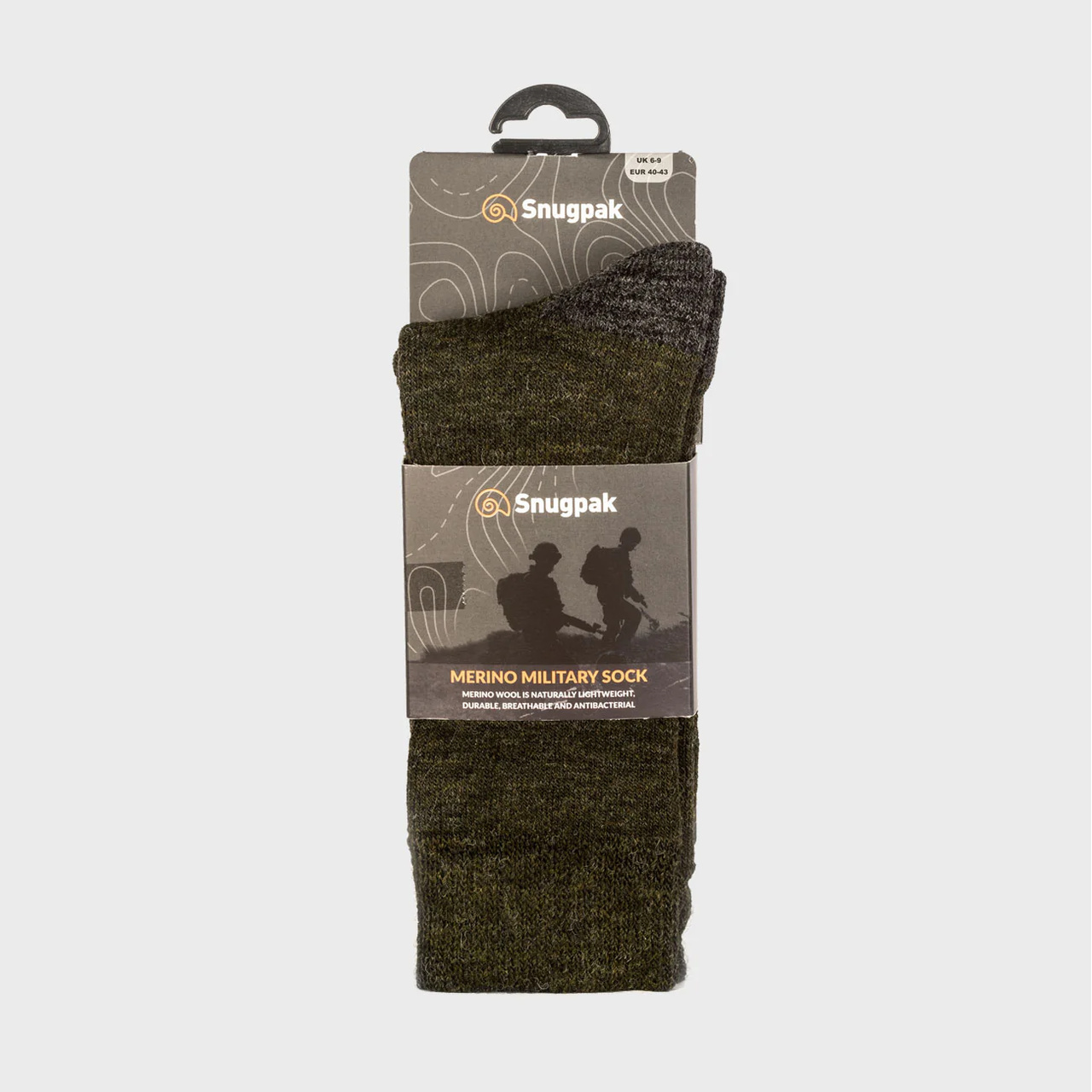 Merino Military Sock Olive UK 6-9