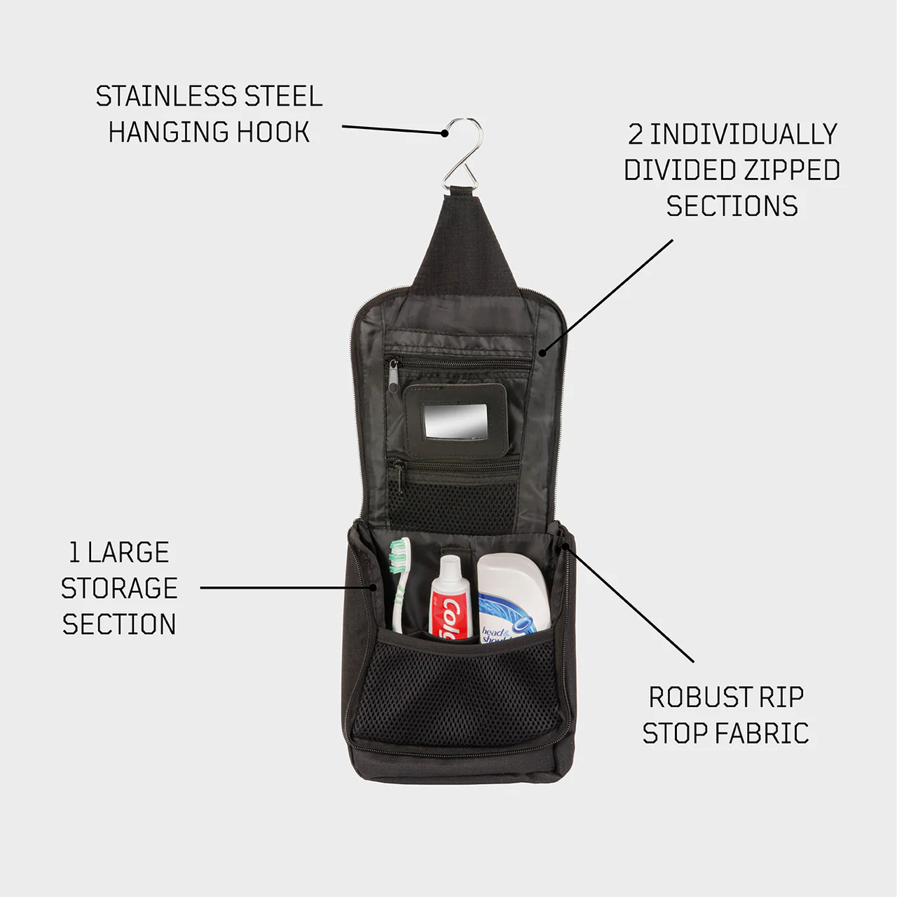 Essential Wash Bag WGTE Black