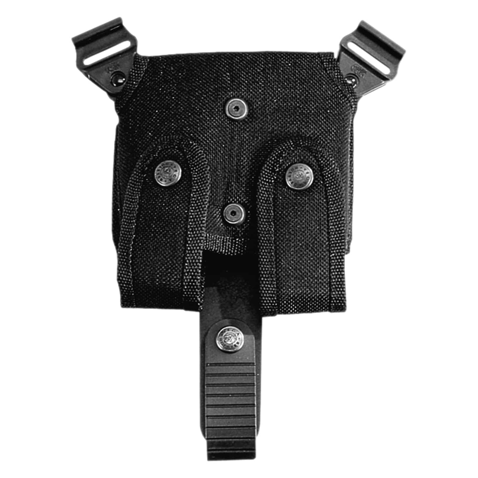 Nylon Shoulder Kit With Double Magazine Case Black