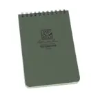 Notebook, Top Spiral, 10 x 15 cm, Green