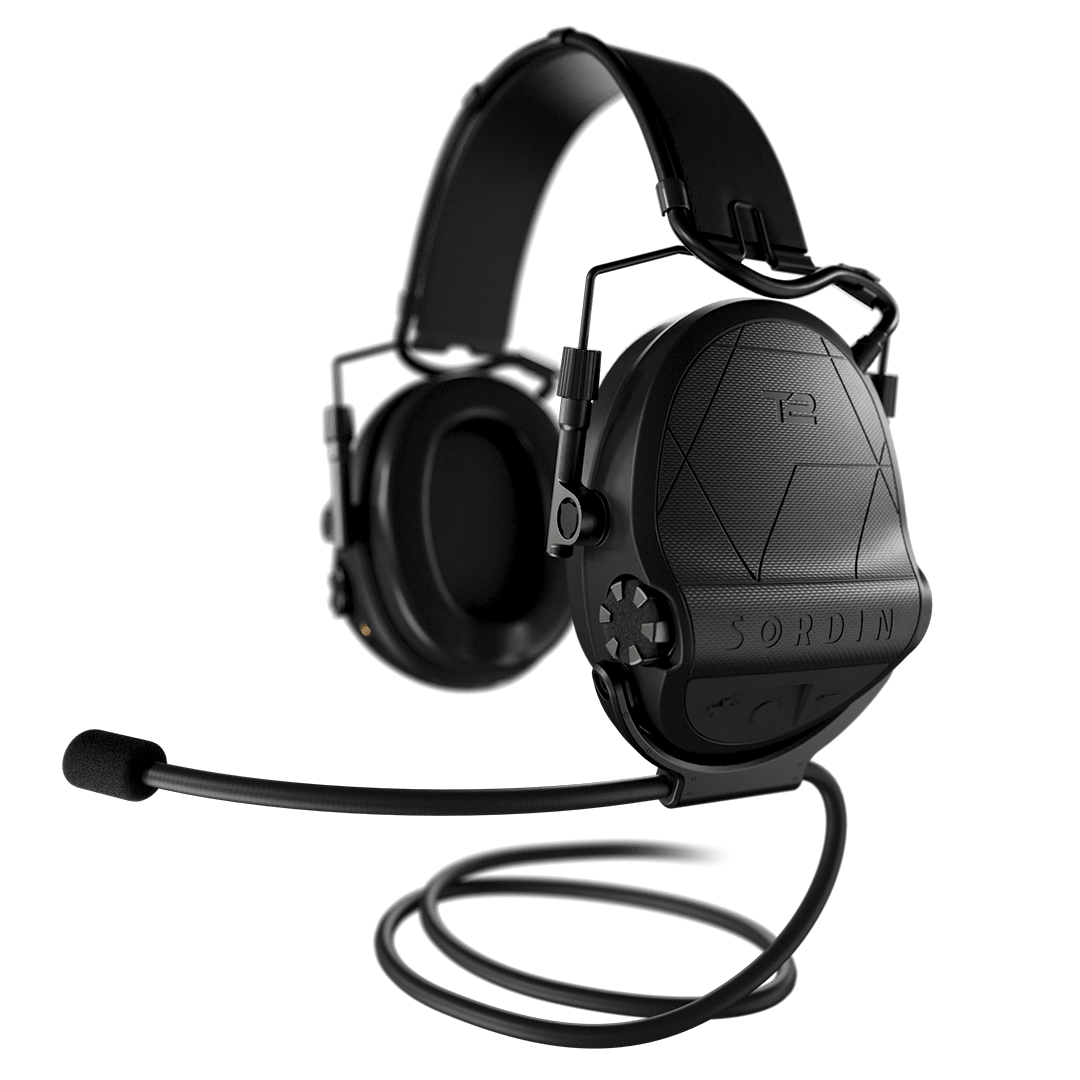 Sordin Supreme T2 - Black Headband leather Memory Foam