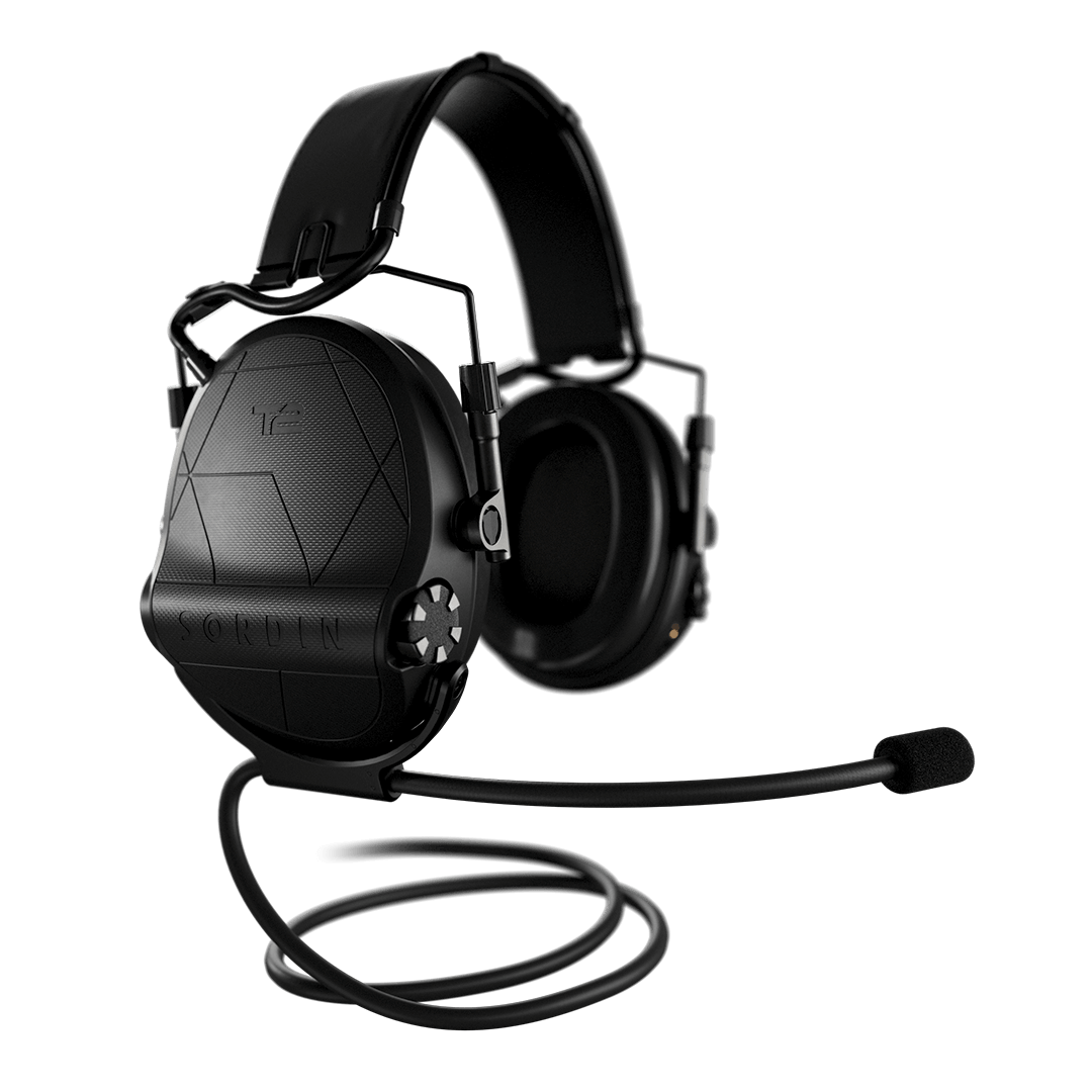 Sordin Supreme T2 - Black Headband leather Memory Foam