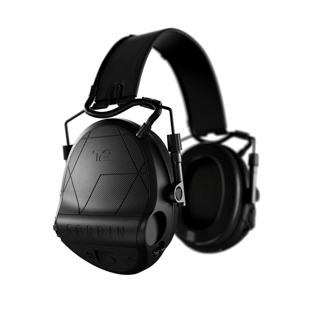 Sordin Supreme T2 - Black Headband leather Memory Foam