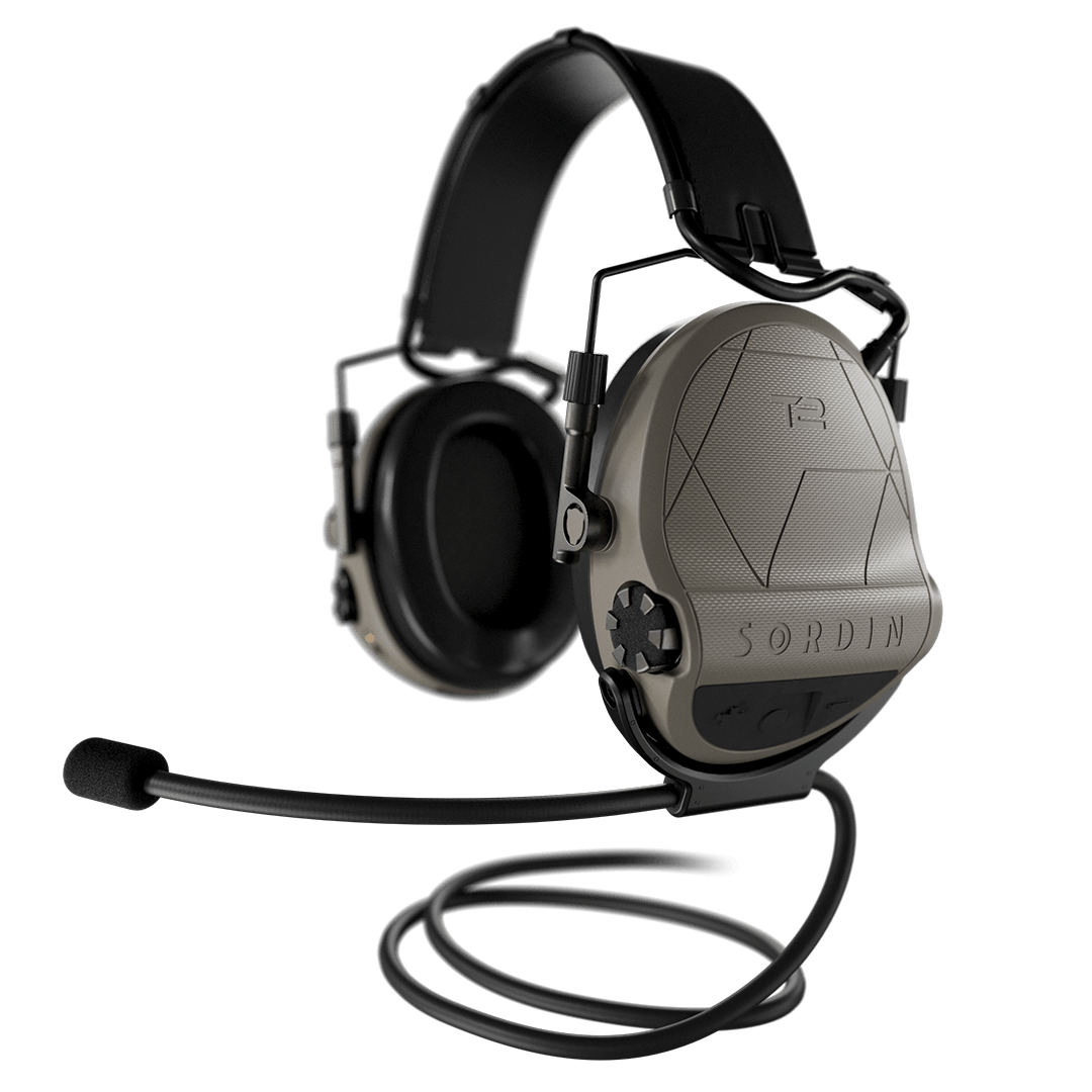 Sordin Supreme T2 - Tan Headband leather Memory Foam