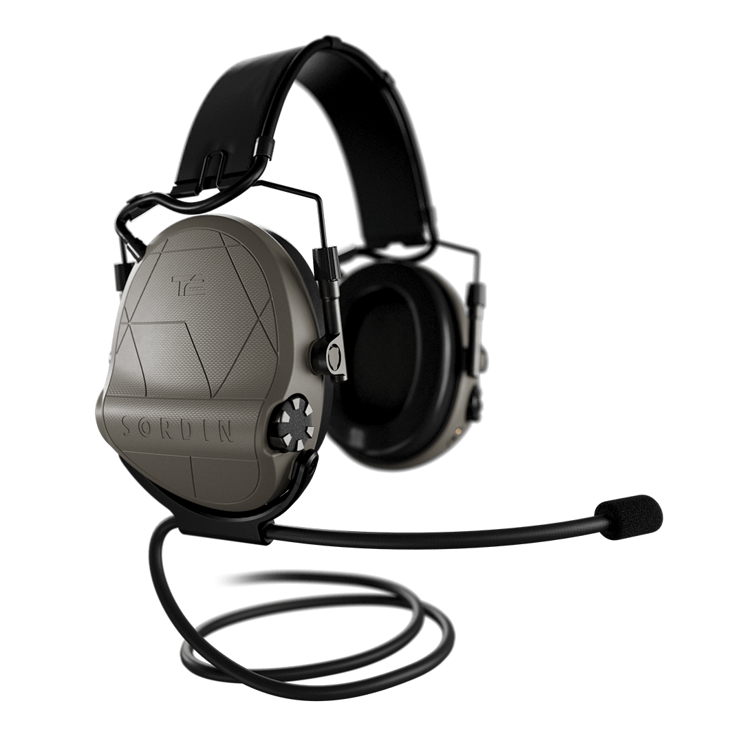 Sordin Supreme T2 - Tan Headband leather Memory Foam