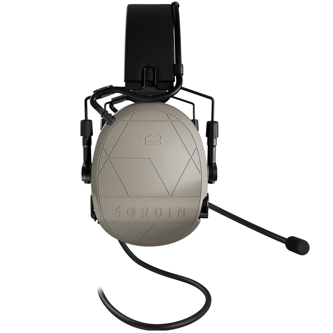 Sordin Supreme T2 CC - Tan Headband Leather Memory Foam