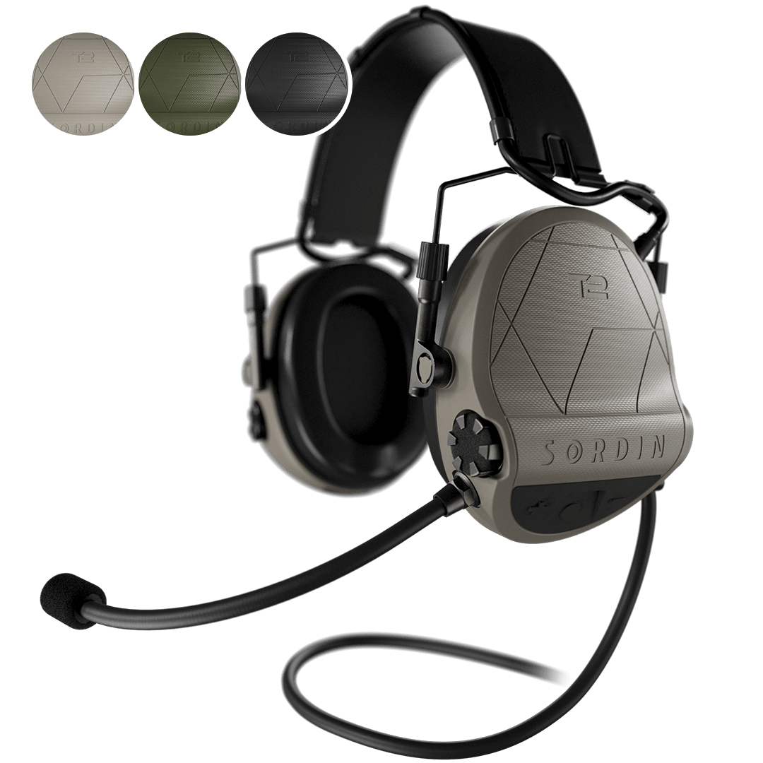 Sordin Supreme T2 CC - Tan Headband Leather Memory Foam