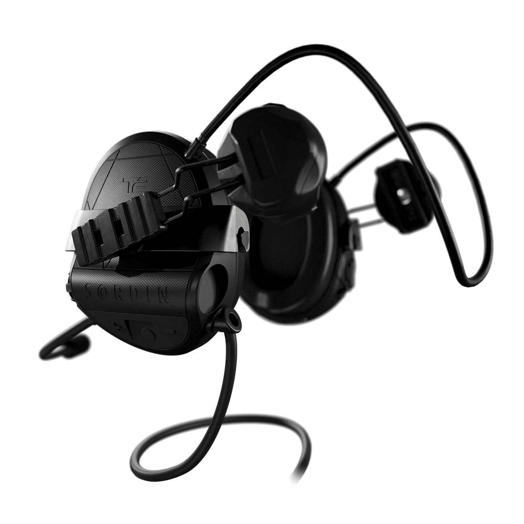 Sordin Supreme T2 CC - Black Rear ARC Helmet Memory Foam