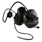 Sordin Supreme T2 CC - Green Rear ARC Helmet Memory Foam