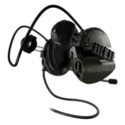 Sordin Supreme T2 CC - Green Rear ARC Helmet Memory Foam