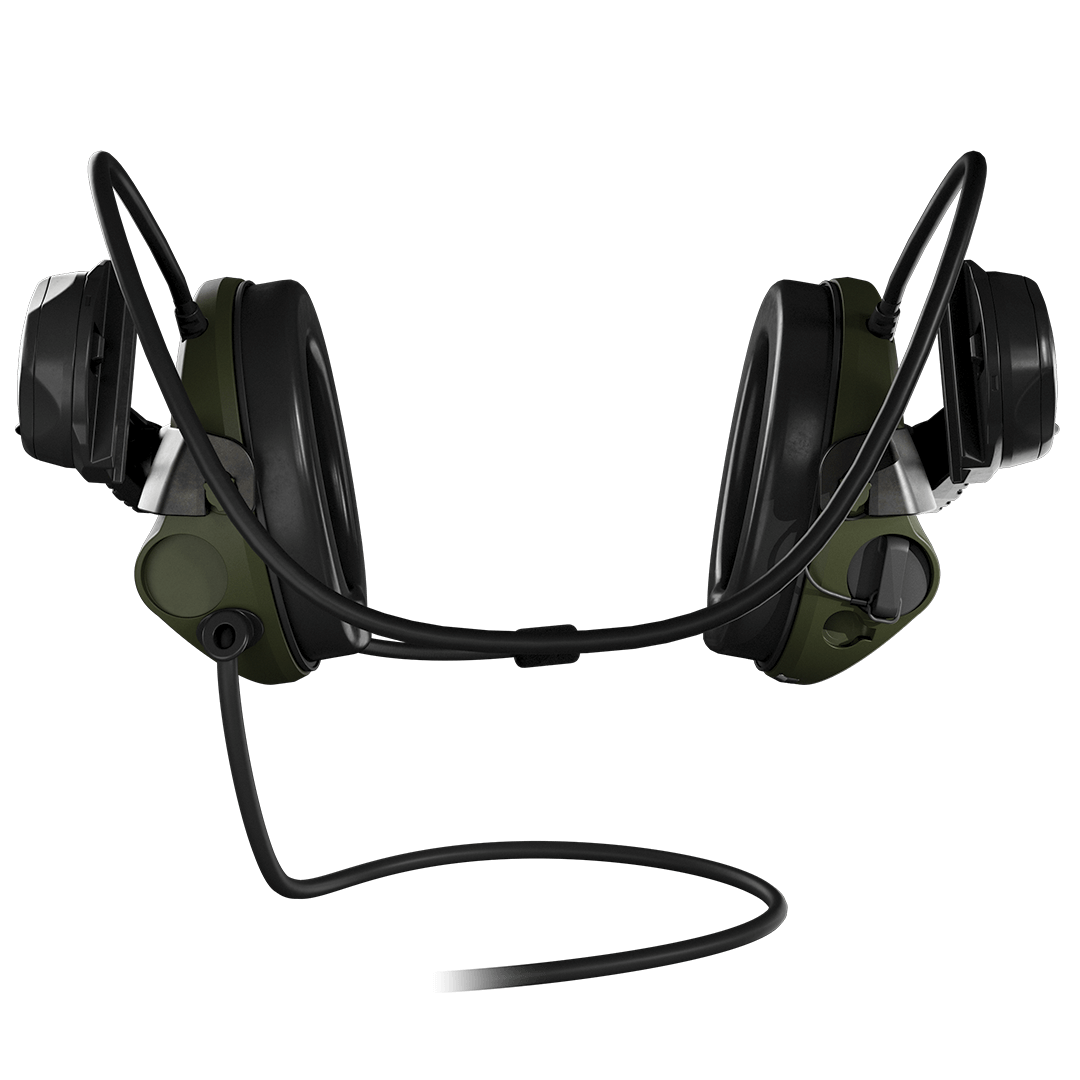 Sordin Supreme T2 CC - Green Rear ARC Helmet Memory Foam