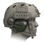 Sordin Supreme T2 CC - Green Rear ARC Helmet Memory Foam