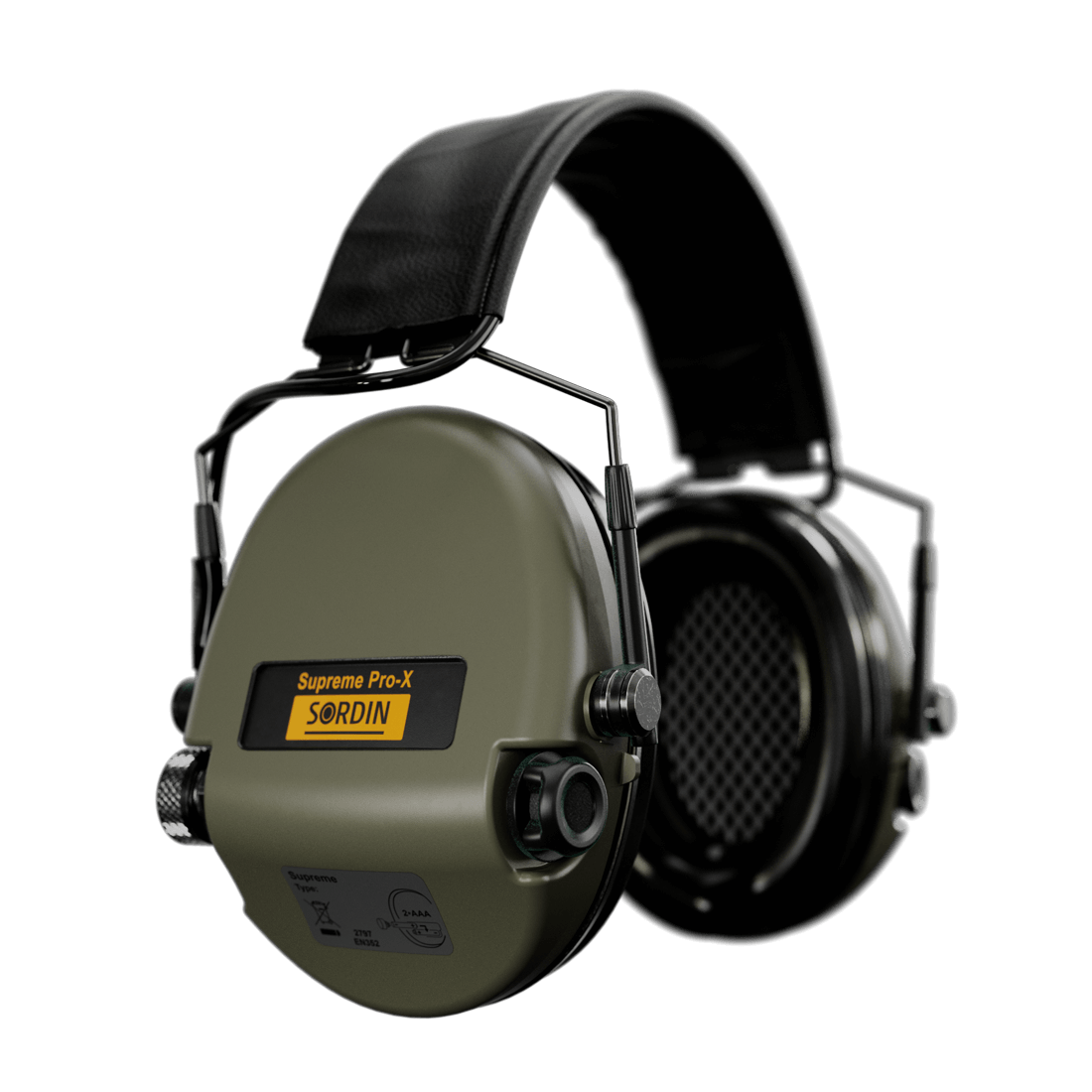 Sordin Supreme Pro-X - Slim Headband Green PVC