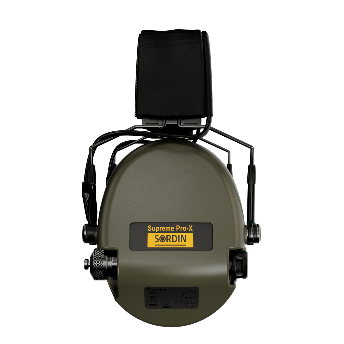 Sordin Supreme Pro-X - Slim Headband Green PVC