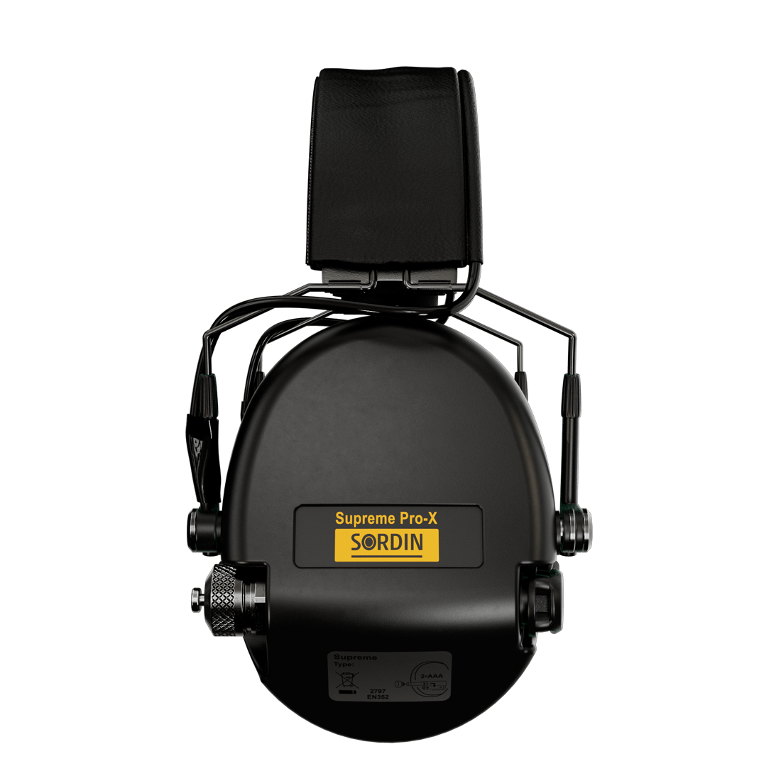 Sordin Supreme Pro-X - Slim Headband Black PVC