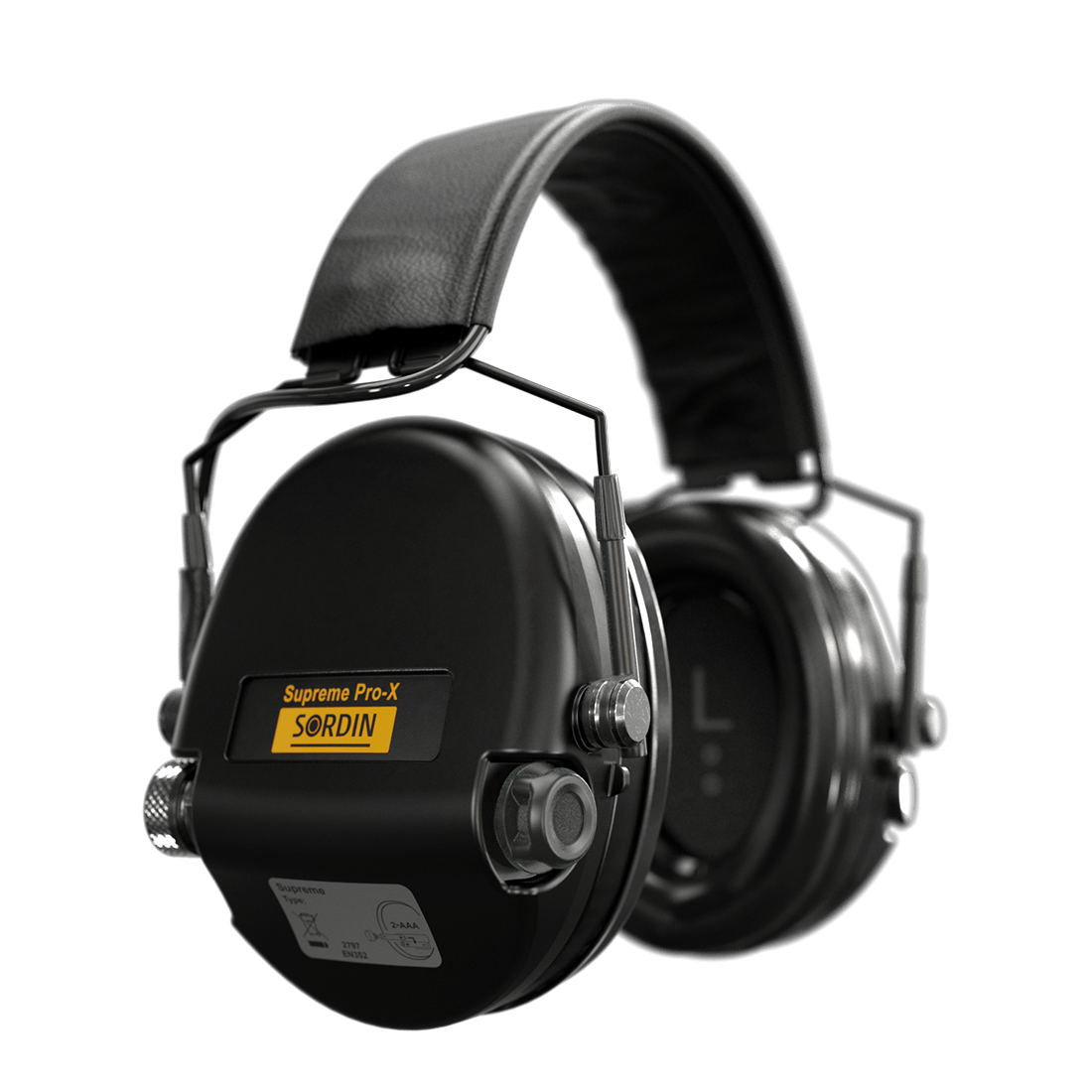 Sordin Supreme Pro-X SFA - Slim Headband Black PVC