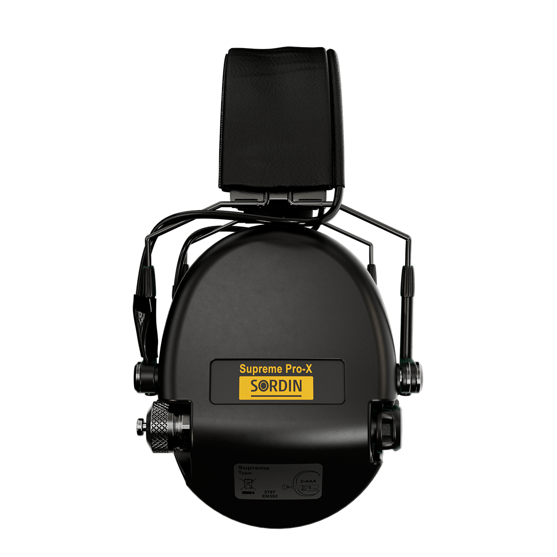 Sordin Supreme Pro-X SFA - Slim Headband Black PVC