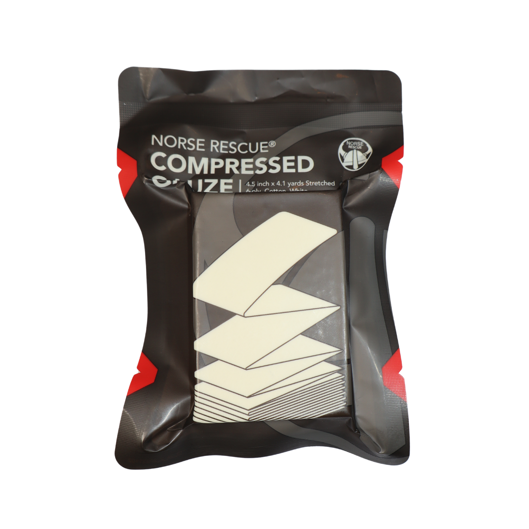 Compressed gauze Z Fold