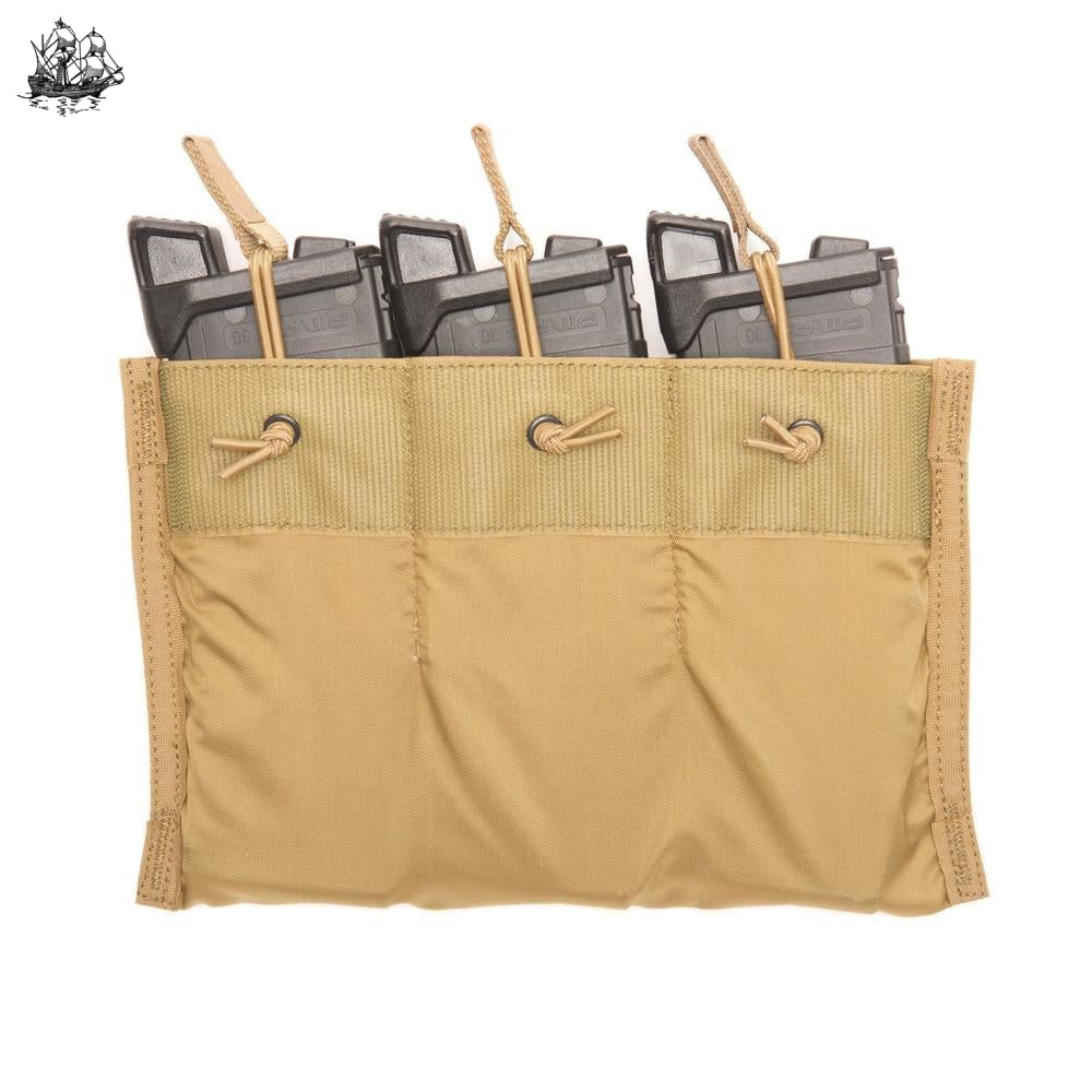 Triple 5.56 Magazine insert for kangaroo pouch, black