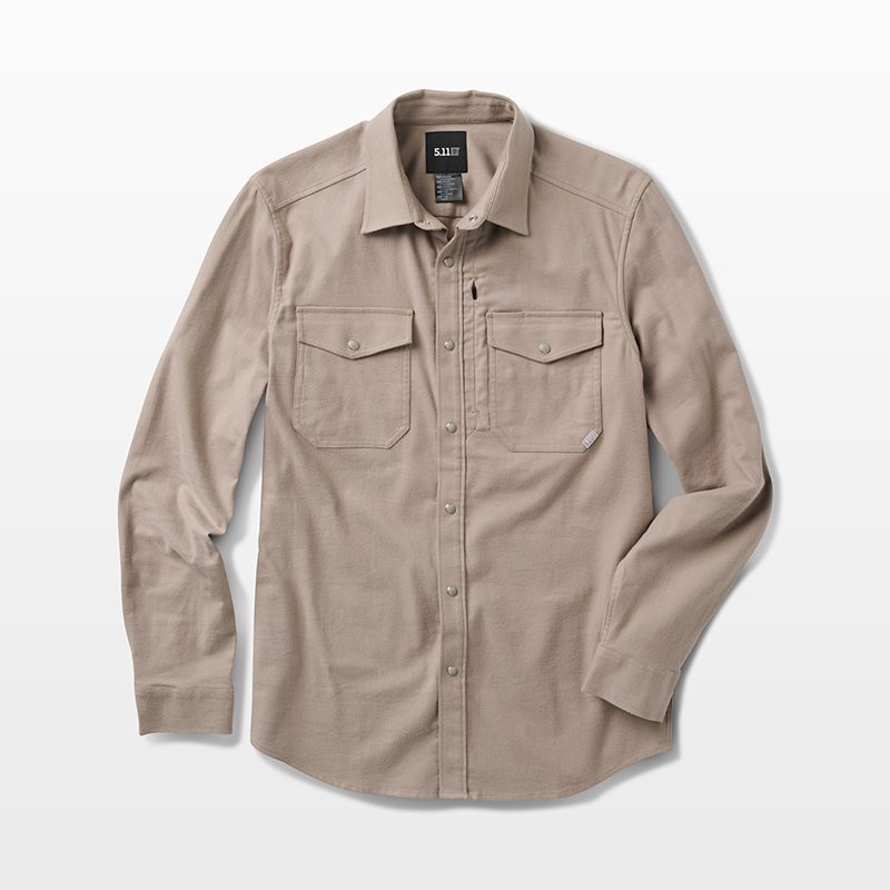 AUSTIN FLANNEL SOLID - MUSHROOM XXXL