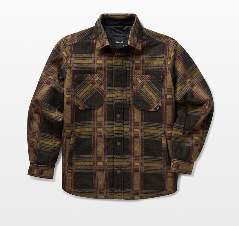 FRONTIER SHIRT JACKET - BLACK PLD XL