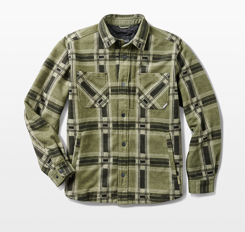 FRONTIER SHIRT JACKET - TANK GRN PLD