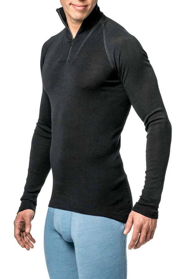 Zip Turtleneck LITE - Black XS
