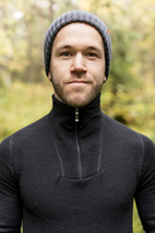 Zip Turtleneck 200 - Black L