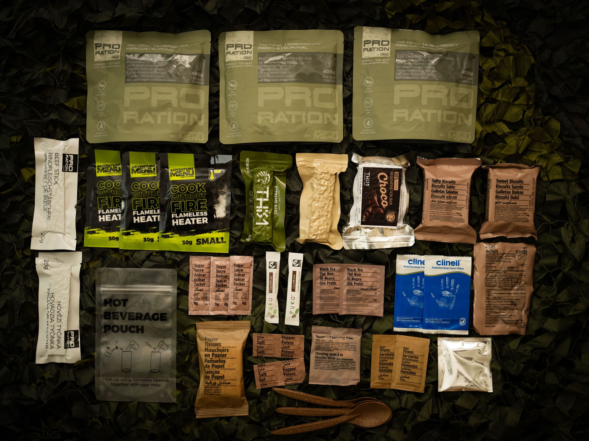 Pro Ration | Ultimate tactical ration Full-Day Menu IV | MRE | 1700g