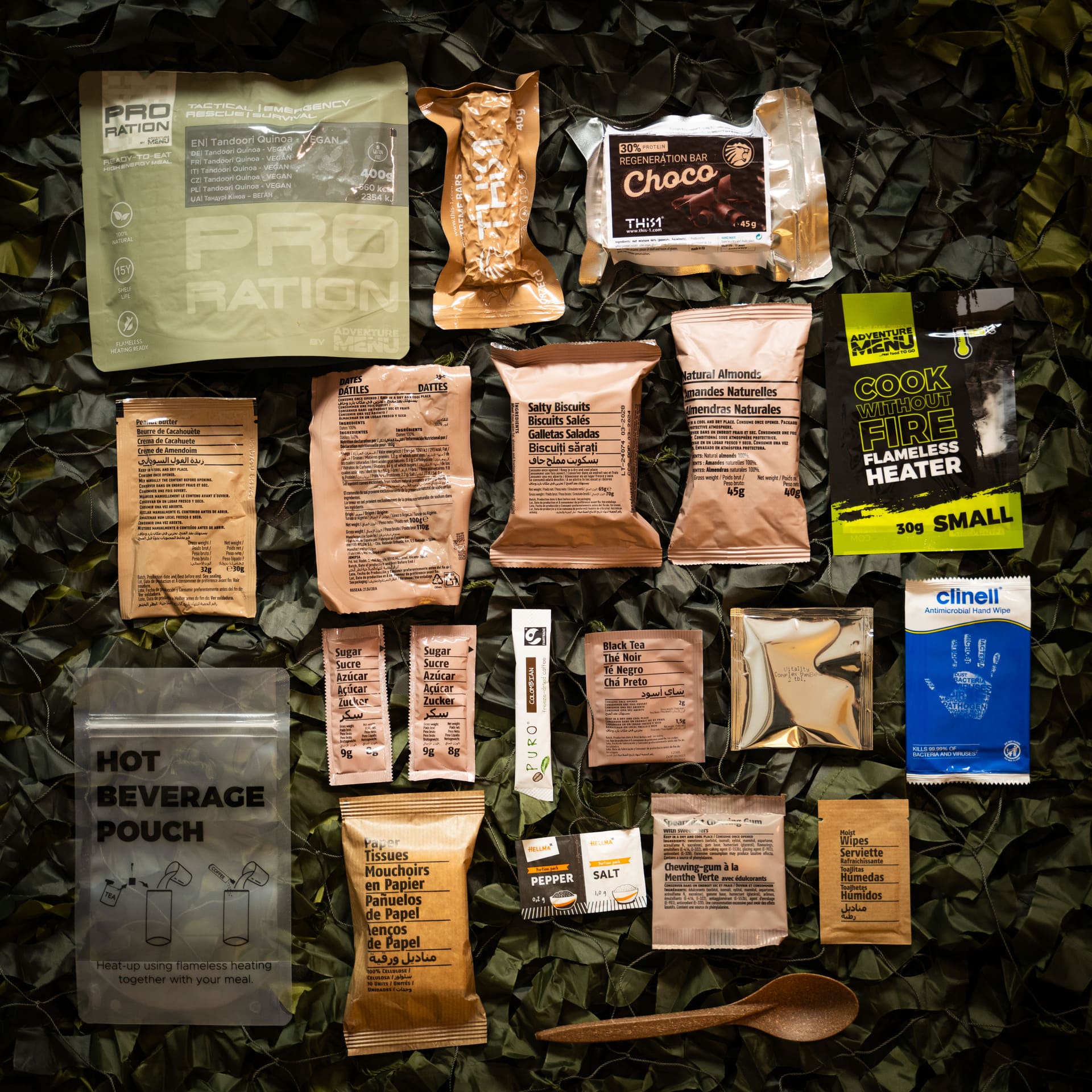 Pro Ration | Ultimate tactical ration Half-Day Menu Vegetarisk | MRE | 803g
