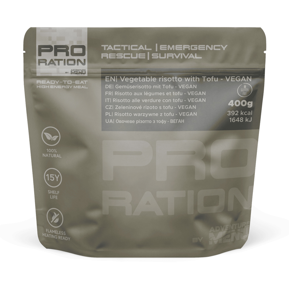 Pro Ration | Vegetable Risotto With Tofu Vegan | MRE | 400g