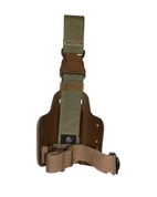 Safariland® 6005 Single Strap Leg Shroud w/ Quick Release Leg Strap Coyote