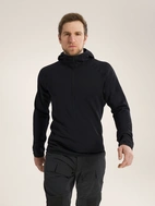 DELTA AR HALF ZIP HOODY - Black XXL
