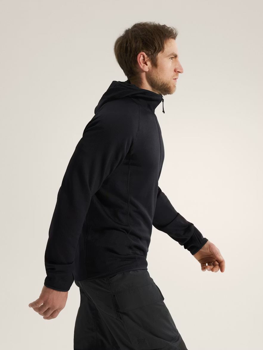 DELTA AR HALF ZIP HOODY - Black XXL
