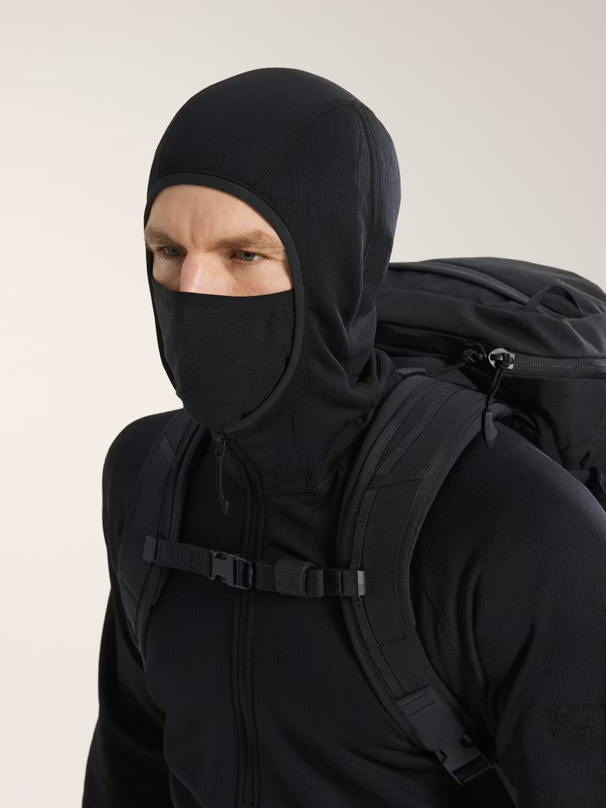 DELTA AR HALF ZIP HOODY - Black XXL