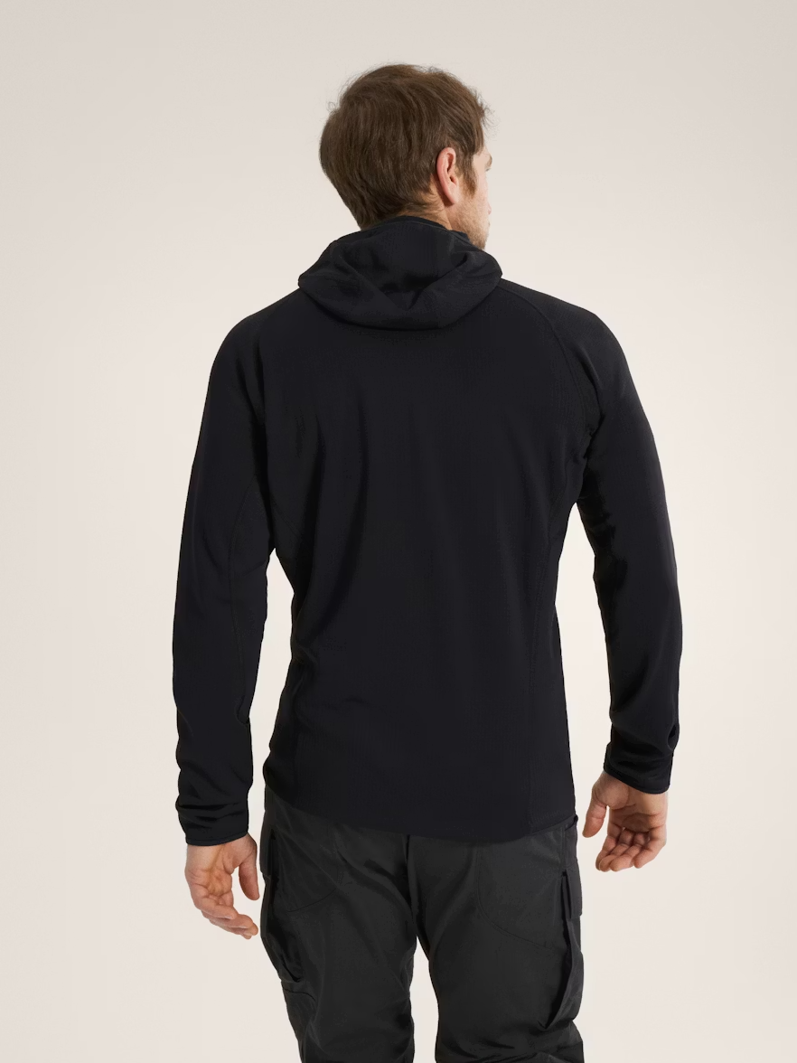 DELTA AR HALF ZIP HOODY - Black XXL