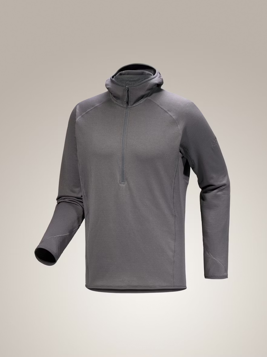 DELTA AR HALF ZIP HOODY - WOLF L