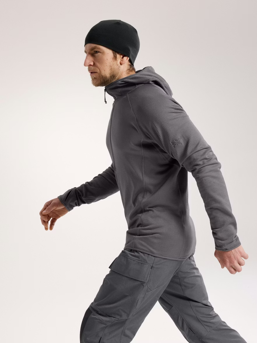DELTA AR HALF ZIP HOODY - WOLF L