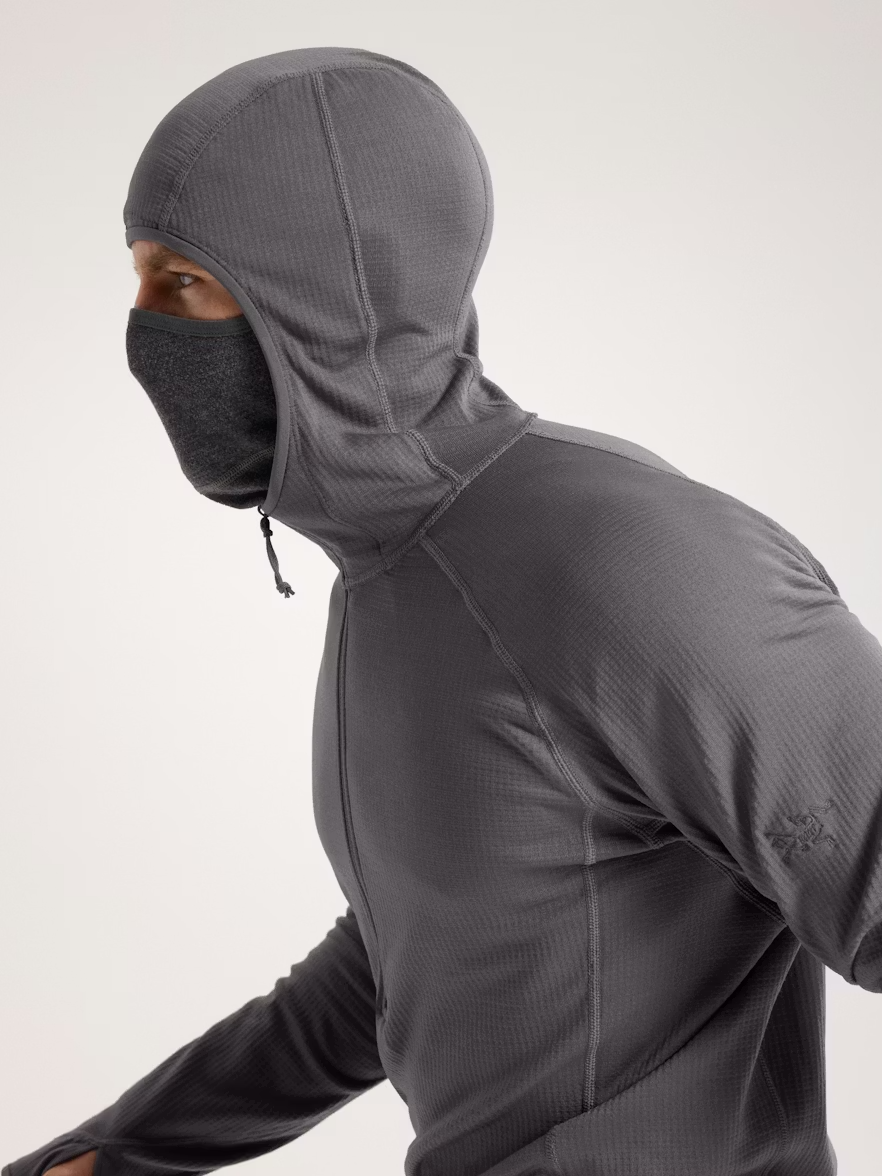 DELTA AR HALF ZIP HOODY - WOLF L