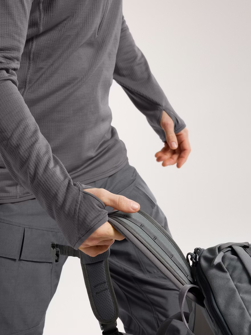 DELTA AR HALF ZIP HOODY - WOLF L